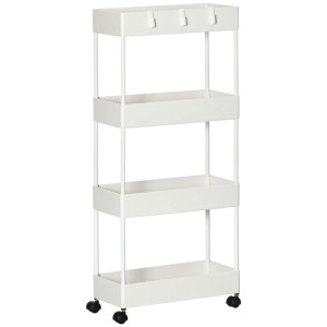 Tildasstore Köksvagn med 4 hyllor 90 cm