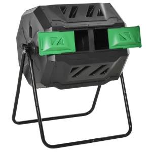 Tildasstore Kompostbehållare 2 behållare 160 liter