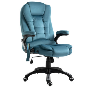 Tildasstore Kontorsstol med massagefunktion sammet 110-120 cm