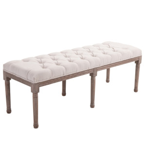 Tildasstore Vintage sittbänk beige 142x47x51 cm