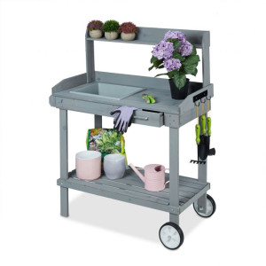 Tildasstore Planteringsbord med hjul