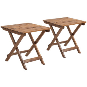 Tildasstore Trädgårdsbord 2-pack hopfällbar