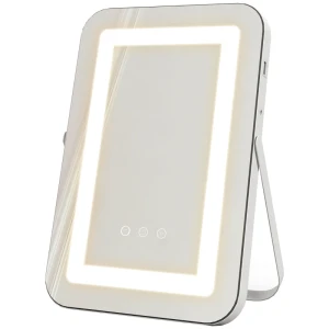 Tildasstore Sminkspegel 3 ljuslägen USB 31x41,5 cm