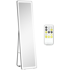 Tildasstore Helkroppsspegel 2 i 1 LED-ljus 157,5 cm
