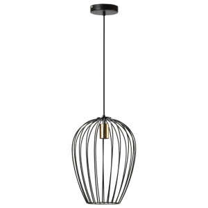 Tildasstore Hänglampa 26x26x130 cm svart + guld