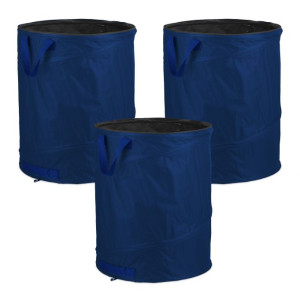 Tildasstore Trädgårdssäckar 3-pack 160-liter blå