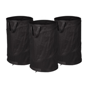 Tildasstore Trädgårdssäckar 3-pack 160-liter svart