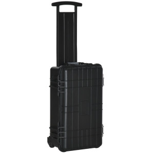 Tildasstore Bärbar skyddsväska med hjul 56x42x21cm svart