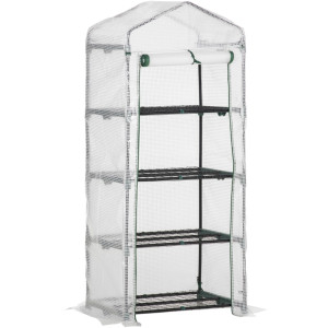 Tildasstore Växthus med hyllor 70x50x160 cm