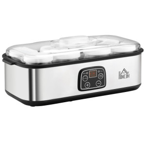 Tildasstore Yoghurtmaskin 8 yoghurtburkar med glaslock 180ml 25W
