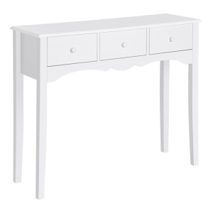Tildasstore Konsolbord vit 100x32x85 cm