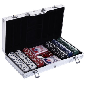 Tildasstore Pokerset 300 pokermarker aluminiumfodral