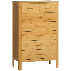 Tildasstore Byrå med 7 lådor 66x37,5x102,5 cm Bambu