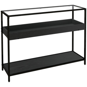 Tildasstore Konsolbord med 2 hyllor glasskiva