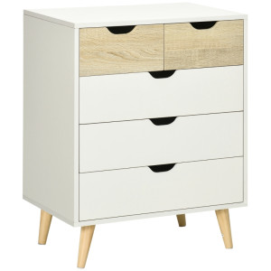 Tildasstore Byrå 5 lådor modern design 60x40x77,5 cm