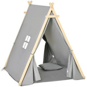 Tildasstore Lektält med kudde grå 130x115x136 cm
