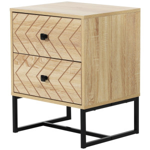 Tildasstore Sängbord med 2 lådor 48x39,5x60 cm