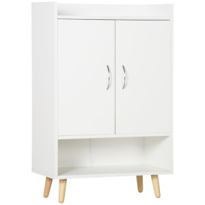 Tildasstore Skoskåp med fack vit 60x30x92 cm