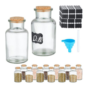 Tildasstore Kryddburkar glas 14-pack 250ml