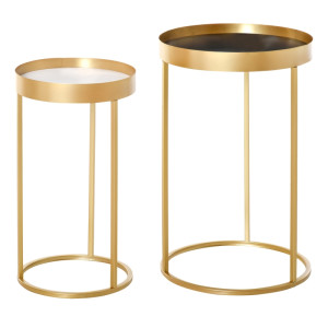 Tildasstore Sidobord 2-pack Retrodesign guld