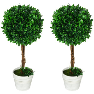 Tildasstore Konstväxt Buxbom 2-pack 60 cm