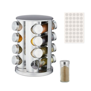 Tildasstore Kryddställ 16 kryddburkar 360°