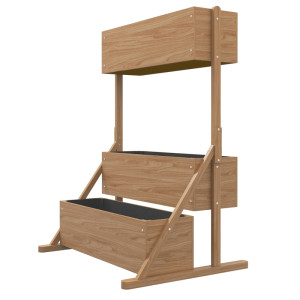 Tildasstore 3 blomlådor väderbeständiga dräneringshål 108x80x140 cm
