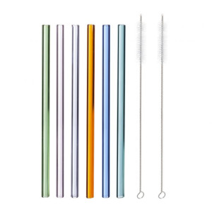 Tildasstore Glassugrör 6-pack olika färger