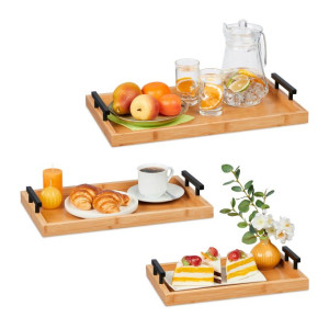 Tildasstore Serveringsbricka 3-pack Bambu