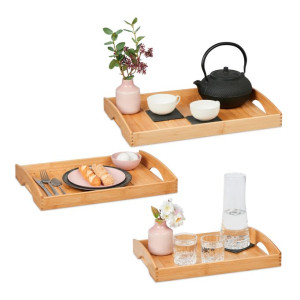 Tildasstore Serveringsbricka 3-pack Bambu