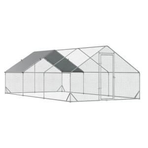 Tildasstore Hönsbur utomhusbruk stål 3x6x2 m