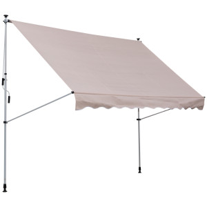 Tildasstore Markis höjdjusterbar 200x150 cm krämvit