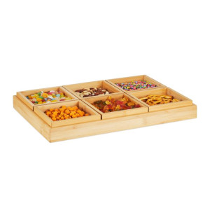 Tildasstore Serveringsbricka med bambu skålar