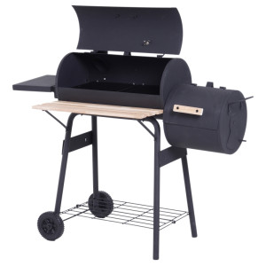 Tildasstore Rökgrill svart 124x53x104 cm