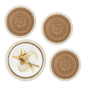 Tildasstore Bordstablett vävd 4-pack Ø36 cm