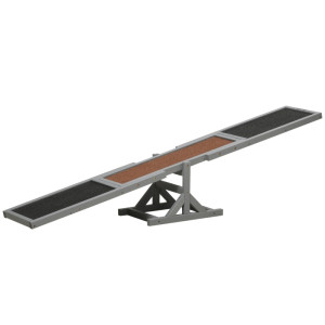 Tildasstore Vippbräda agility hund 180 cm