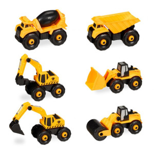 Tildasstore Grävmaskin fordon 6-pack
