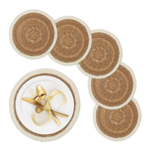 Tildasstore Bordstablett vävd 6-pack Ø36 cm