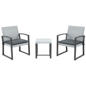 Tildasstore Sittgrupp i polyrattan inkl. sittdyna