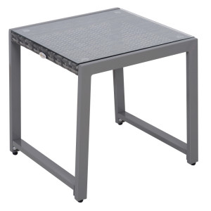Tildasstore Trädgårdsbord härdat glas 50x49,5x50 cm