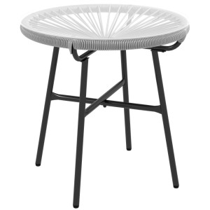 Tildasstore Trädgårdsbord PE rotting härdat glas