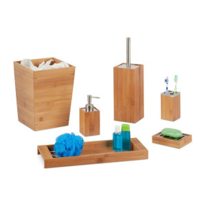 Tildasstore Badrumsset 6-delar Bambu
