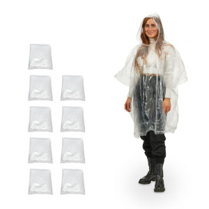 Tildasstore Engångsponcho 10-pack - Transparent