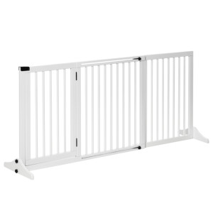 Tildasstore Fristående hundgrind 113-166x36x71 cm
