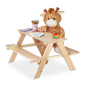 Tildasstore Picknickbord för barn 50x90x78 cm
