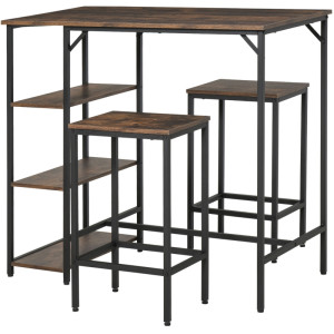 Tildasstore Barbord med 2 barstolar 109x60x100 cm