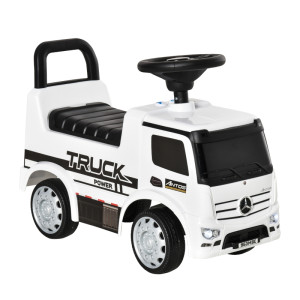 Tildasstore Gåbil/åkbil lastbil med ljus/ljud vit