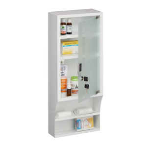 Tildasstore Medicinskåp med glasdörr 65x27x12 cm