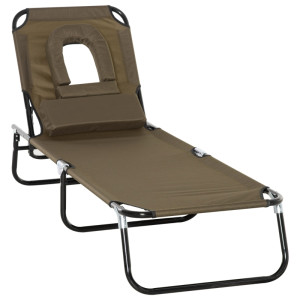 Tildasstore Solsäng fällbar oxfordtyg 190 cm
