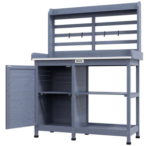 Tildasstore Planteringsbord skåp arbetsyta aluminium